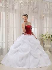 White Organza Floor Length Young Girl Birthday Dress