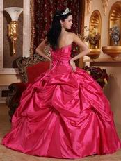 Famous Designer Deep Pink Dama Quinceanera Dress