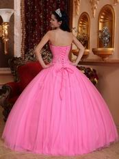 Lovely Pink Floor Length Ball Dress To Winter Quinceanera