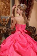 Classical Sweetheart Styles Coral Red Winter Quinceanera Dress