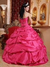 Deep Rose Pink 2008 Styles Cheap Quinceanera Party Dress