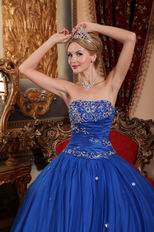 2012 Cerulean Blue Dama Quinceanera Dress For Cheap