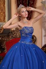 2012 Cerulean Blue Dama Quinceanera Dress For Cheap