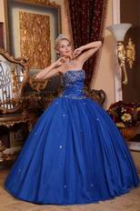2012 Cerulean Blue Dama Quinceanera Dress For Cheap