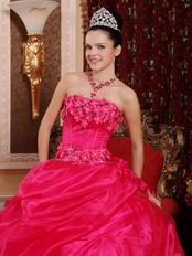 Sleeveless Fuchsia Organza Winter Warm Quinceanera Dress