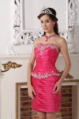 New Style Rose Pink Two Pieces Detachable Quinceanera Gown