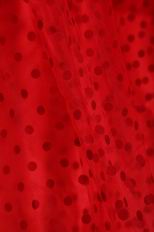 Appliqued Winter Red Strapless Quinceanera Dress Like A Princess