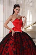 Basque Waist Black Lace Quinceanera Dress To 16 Years Old Girl