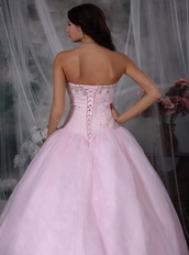 Fashionbale Sweetheart Pink Bridal Gown With Chapel Train Low Price