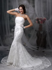 Mermaid Strapless Hot Styles Petite Wedding Dress Beautiful Low Price