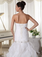 Designer Wedding Dress With Mermaid Ruffles Skirt Florida Low Price