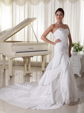 Designer Bridal Dresses Ready To Wear With Mermaid Layers Skirt Low Price