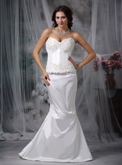 Sweet Mermaid Lace Wedding Dress Petite Two Pieces Low Price