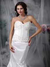 Sweet Mermaid Lace Wedding Dress Petite Two Pieces Low Price