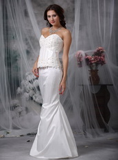 Sweet Mermaid Lace Wedding Dress Petite Two Pieces Low Price
