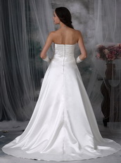 Perfect Sweetheart A-line Stain Wedding Dress Ivory Low Price