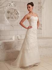 Lace and Organza Wedding Dress Manufacturer For Custom Made Low Price