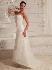 Lace and Organza Wedding Dress Manufacturer For Custom Made Low Price