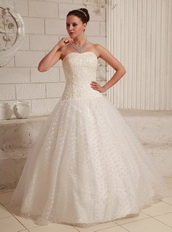 Ball Gown Wedding Dress Floor-length Puffy Skirt With Appliques Low Price