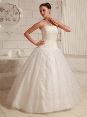 Ball Gown Wedding Dress Floor-length Puffy Skirt With Appliques Low Price