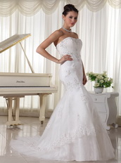 Fashionbale Slim Mermaid Skirt Wedding Dress With Lace Low Price