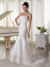 Fashionbale Slim Mermaid Skirt Wedding Dress With Lace Low Price