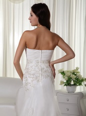 Chapel Train Beautiful Los Angel Wedding Dress With Lace Low Price