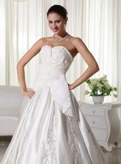 Exclusive Church Wedding Dress With Embroidery Emberllishments Low Price