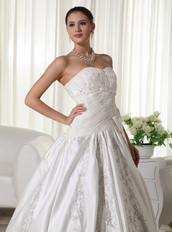 Exclusive Church Wedding Dress With Embroidery Emberllishments Low Price