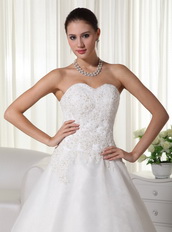 Floor-length Long A-line Puffy Wedding Dress For Bride Wear Low Price