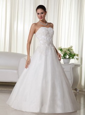 Floor-length Long A-line Puffy Wedding Dress For Bride Wear Low Price