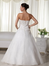 Floor-length Long A-line Puffy Wedding Dress For Bride Wear Low Price