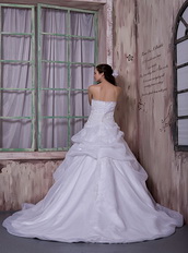 Strapless Chapel Train Designer Wedding Dress New Look Low Price