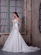 Embroidery Strapless Gorgeous Wedding Dress Designer Your Own Low Price