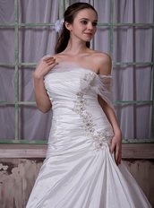 Embroidery Strapless Gorgeous Wedding Dress Designer Your Own Low Price