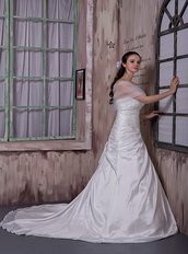 Embroidery Strapless Gorgeous Wedding Dress Designer Your Own Low Price