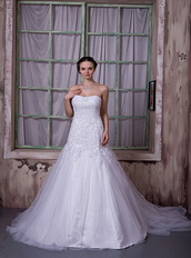 Corset Back Strapless Puffy Skirt Wedding Dress Custom Made Online Low Price