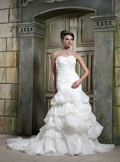 Exclusive Mermaid Sweetheart Bubble Skirt Bridal Dress For Wedding Low Price