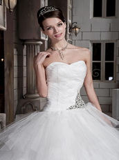 Pretty Princess Ball Gown Sweetheart Cache Bridal Dress Discount Season Low Price