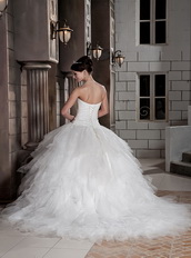 Pretty Princess Ball Gown Sweetheart Cache Bridal Dress Discount Season Low Price