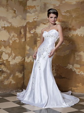 Column Sweetheart Affordable Wedding Dress For Beautiful Women Low Price