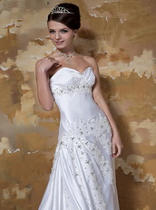 Column Sweetheart Affordable Wedding Dress For Beautiful Women Low Price