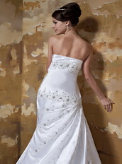 Column Sweetheart Affordable Wedding Dress For Beautiful Women Low Price