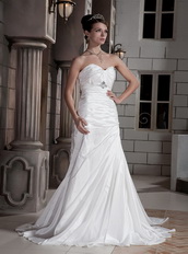 The Most Popular Sweetheart Neckline Wedding Dress Made By Taffeta Low Price