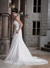 The Most Popular Sweetheart Neckline Wedding Dress Made By Taffeta Low Price