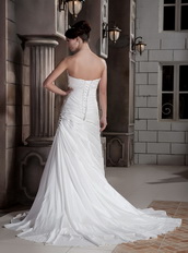 The Most Popular Sweetheart Neckline Wedding Dress Made By Taffeta Low Price