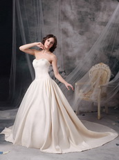 Chapel Train Champagne Winter Wedding Dress With Jacket Low Price