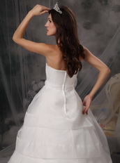 Affordable Long Puffy Wedding Dress With Handcrafted Flowers Low Price