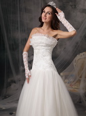 Exquisite Column Embroidery Wedding Dress With Lace Low Price