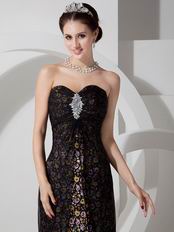 Empire Waist Printed Top Designer Evening Dress For Sale